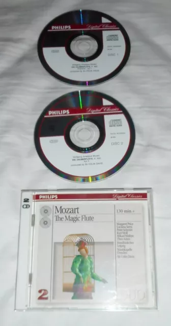 MOZART: The Magic Flute CD 1994 Philips 2CD SET Sir Colin Davis