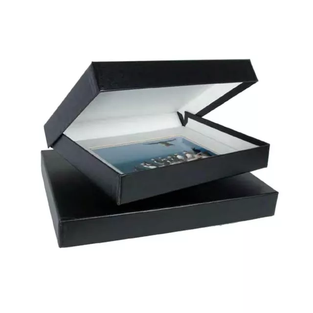 20 Archival Methods Onyx Portfolio Boxes, Black/White in 4 sizes