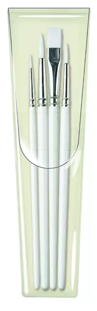 Pro Arte Set di Pennelli Artista 4 Nylon Spazzole Acquerello Acrilico Craft 31WA