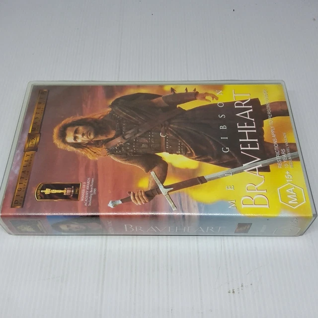 20TH CENTURY FOX Braveheart VHS PAL MA15+ Digitally Mastered Action ...