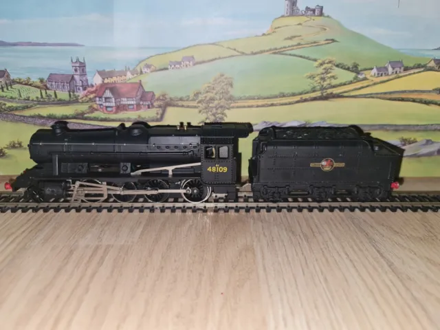 Hornby Dublo Oo Gauge Die Cast 2 Rail 8F Freight Locomotive & Tender 48109