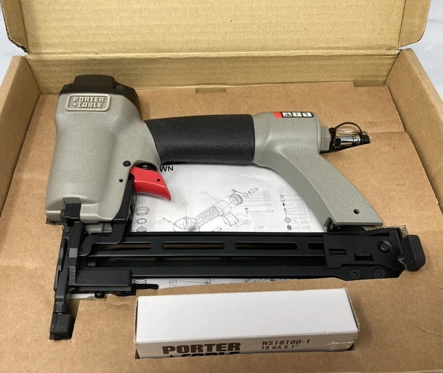 PORTER CABLE NS100A 1/4" Narrow Crown Stapler Pneumatic Staple Gun
