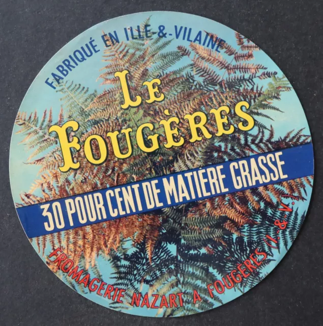 Etiquette fromage CAMEMBERT LE FOUGERES   cheese label 10