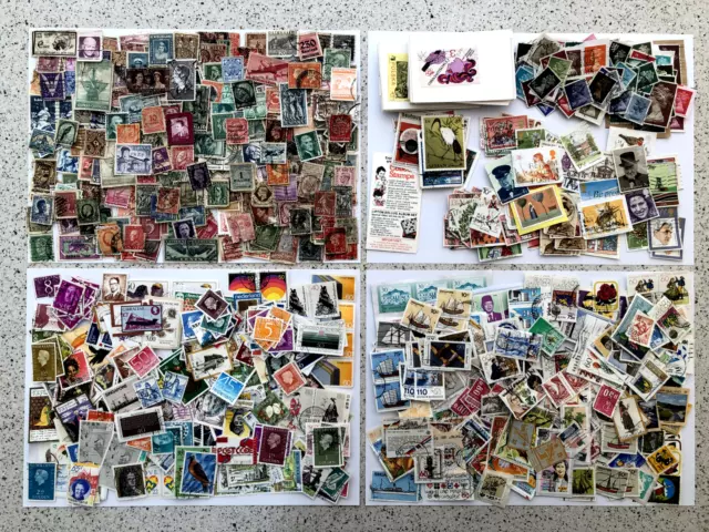 Stamp collection - stamps from around the world - used
