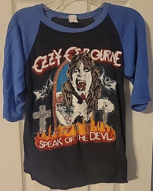 Ozzy - Speak of the Devil  1983 Tour Shirt (Jersey) Original/Vintage