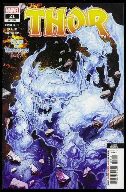 Thor #21 (2022) Nic Klein 2Nd Printing Variant Mjolnir God Of Hammers Origin