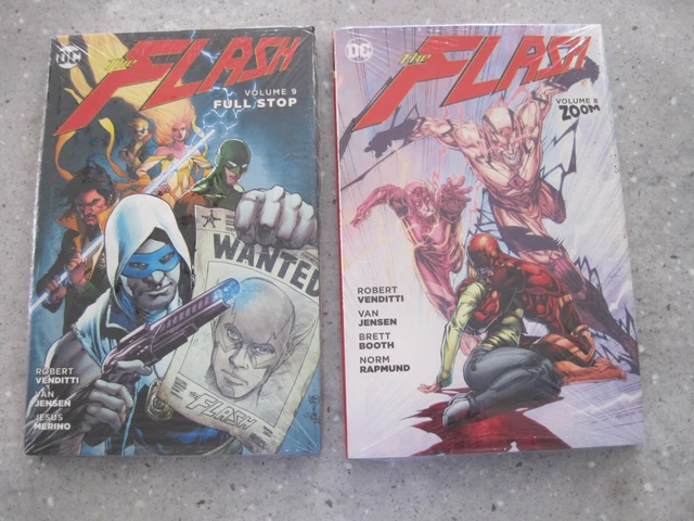 The Flash: Zoom & Full Stop Vol. 8 & 9 Hardcover New Factory Sealed (4)