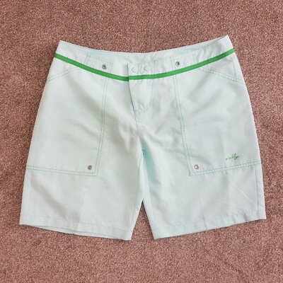 AQUASCUTUM golf donna misto bianco cotone leggero Pantaloni 32" x 30" 14 UK 