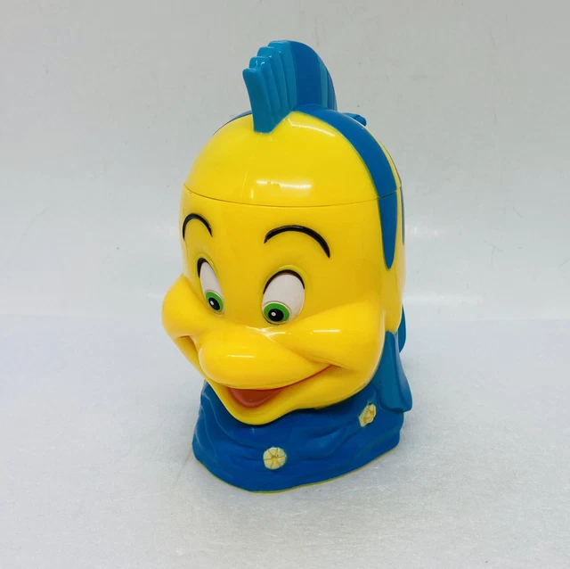 VINTAGE DISNEY ON Ice The Little Mermaid Flounder Flip Top Mug Cup Cute