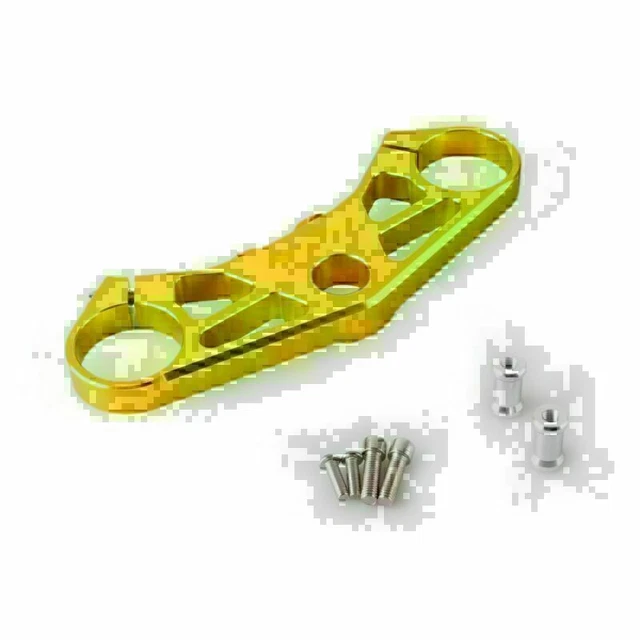 Morsetto superiore superiore triplo albero anteriore oro per Suzuki GSXR 1000 2005 2006