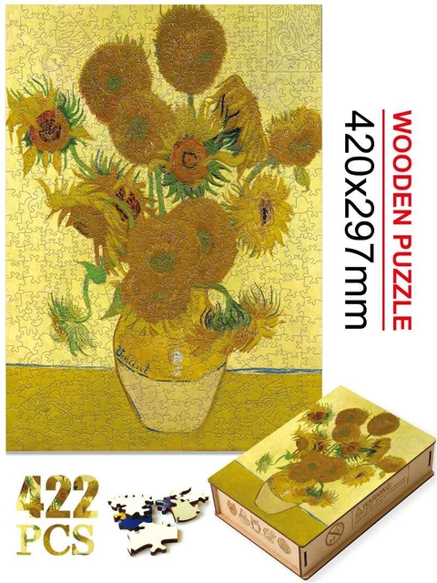 Blossom Landscape Oil Painting Puzzles Game Adults Kids Wooden Educational Toys