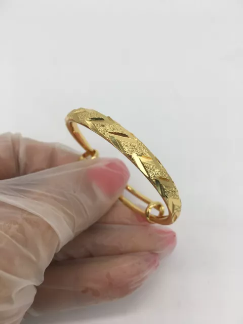 Baby, Toddler, Child, 18k, 18ct Gold Filled, Bangle, Bracelet, SECONDS Ref:-8