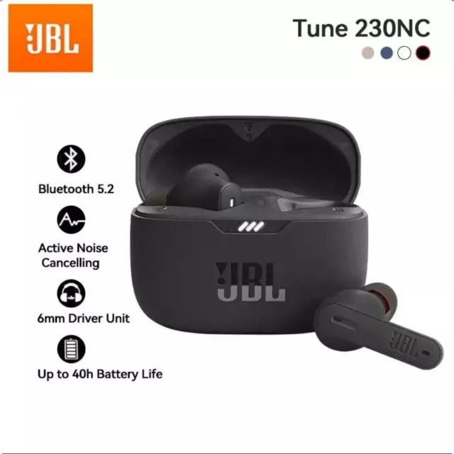 🔥 JBL Ecouteurs Tune 230NC TWS Sans Fil Bluetooth Sport Casque Antibruit ✅