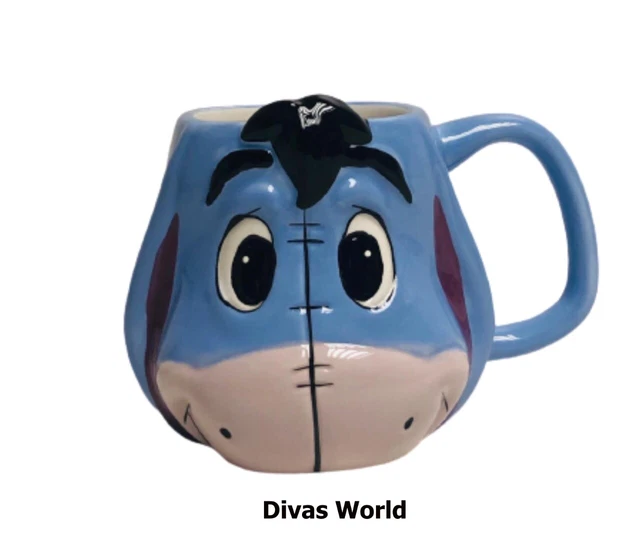 Disney Eyeore Coffee Mug Winnie The Pooh Shaped Tea Mugs Novelty Gift Cups NEW