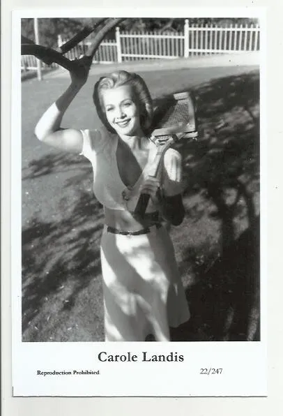 (B1) Carole Landis Swiftsure Photo Postcard (22/247) Filmstar Pin Up Glamor