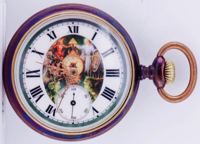 Cadran De Montre De Poche Antique WALTHAM 45mm Chiffres Romains - Pour Réparation, Pièce Détachée