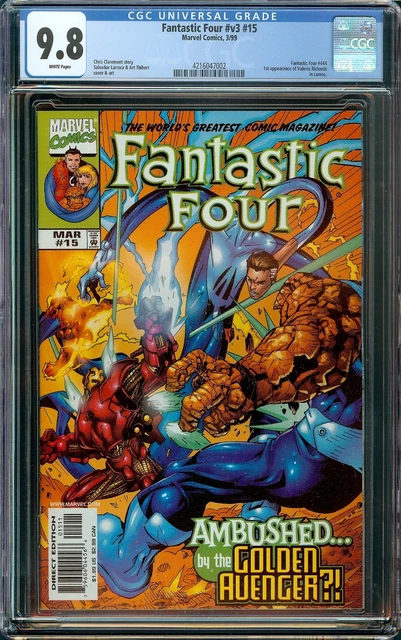 Fantastic Four Vol. 3 #15 (1999) CGC 9.8 WP 1st Valeria Von Doom