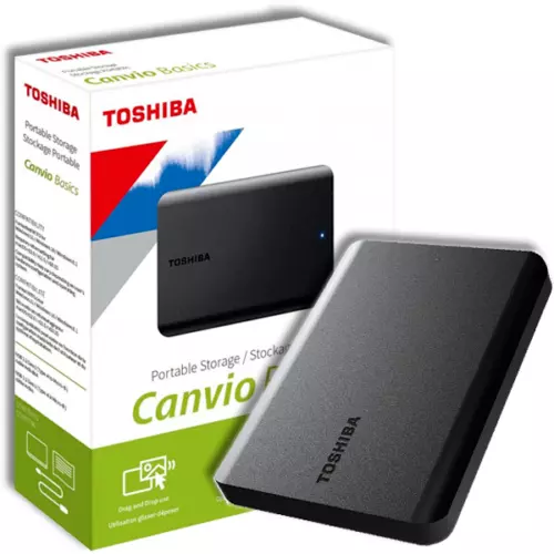 HARD DISK ESTERNO 2,5" USB 3.0 1 TB Toshiba Canvio Basics 2022 HDTB510EK3AA