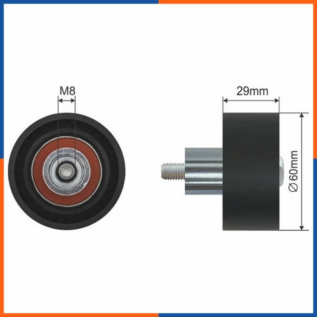 Galet tendeur de courroie d'accessoire pour FORD | 532018710, DID-4520, J1143039