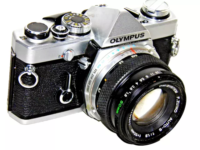 OLYMPUS OM-1 N OBJETIVO ZUIKO 1,8/50 mm PROBADO CON PELÍCULA: MEJOR ESTADO CÁMARA EXCELENTE