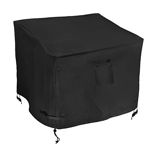 Fire Pit Table Cover Square 30x30x25 Inch, Waterproof 600D Heavy Duty Firepit...
