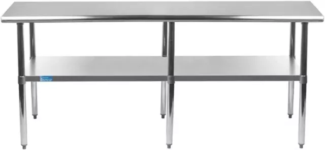 Stainless Steel Food Prep Work Table 14”x84”