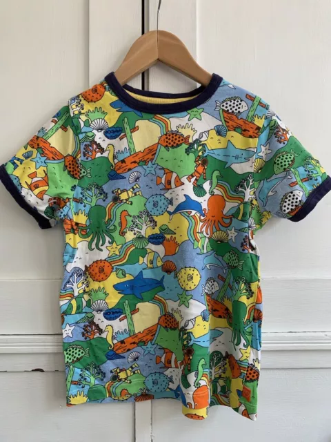 Jools Oliver Little Bird Boys T-shirt 6-7 Years Under The Sea Print