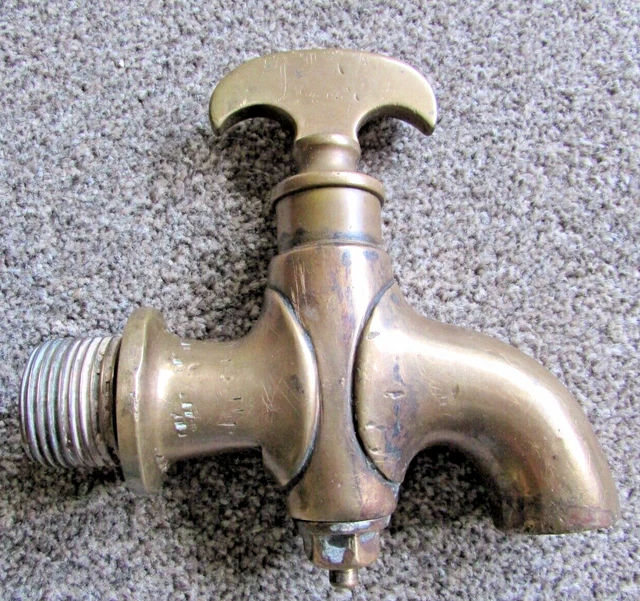 Antique Solid Brass/Bronze French Wine Barrel Tap