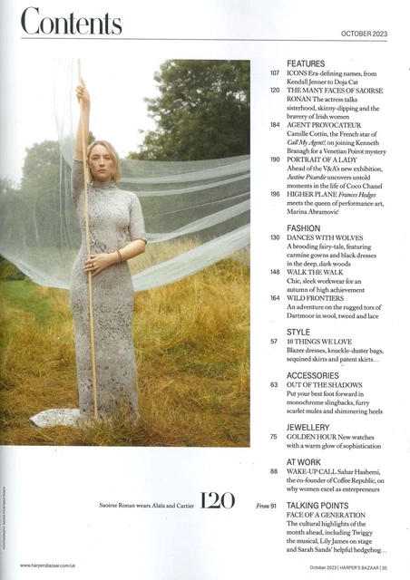 HARPER'S BAZAAR REVUE : Saoirse Ronan, Camille Cottin, Doja Chat, Oct