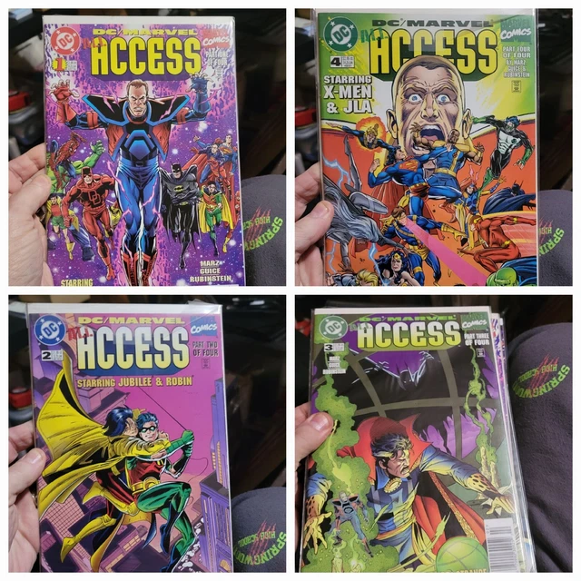 DC/Marvel All Access Lot of 4 #1,2,3,4 DC Comics (1996) NM 1st Print Comic Books