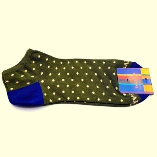 Collants Soquette' Gallo 'Homme Collection Coton Pois Corde Sur Fond Militaire