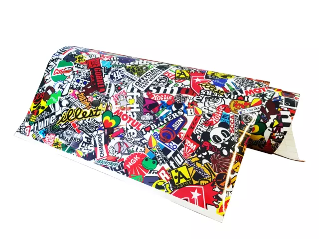 Pelicula Sticker Bomb Brillante  Pegatinas Tuning Logos Vinilo Car Wrapping