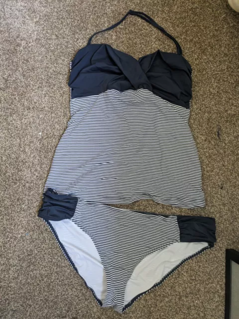 Fat Face Swim Suit Two Piece tankini Size 18