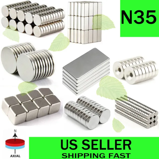 10/50/100Pcs Super Strong Block Round Disc Magnets Rare-Earth Neodymium Magnet