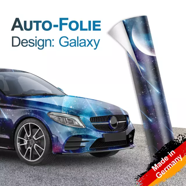⭐ DESIGN-AUTO-FOLIE IM Galaxy-Stil für 3D Car-Wrapping mit Luftkanälen  100x150cm EUR 29,99 - PicClick DE