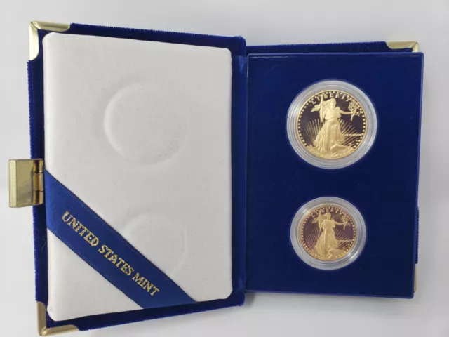 1987 US Mint Gold Bullion Proof Coins Set, American Eagle