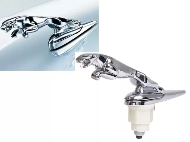 01 - 08 Jaguar S-Type Oem Leaping Jaguar Cat Chrome Hood Ornament Emblem 01 - 08 Jaguar S-Type Oem Leaping Jaguar Cat Chrome Hood Ornament Emblem