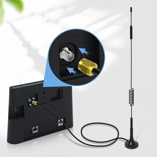 Antenna + Kit Antenna Adattatore HNT Maschio Elio Con Cavo 3 Metri 10 Piedi Universale 3