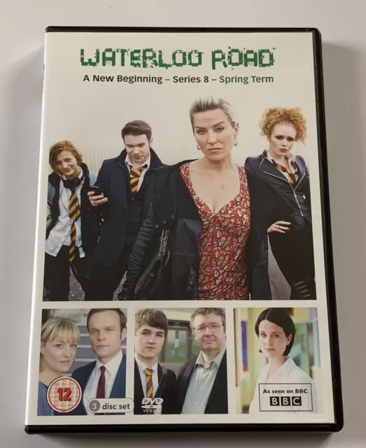 Waterloo Road : Series 8 Spring Term / GENUINE UK 3-disc DVD Box Set - EXCELLENT