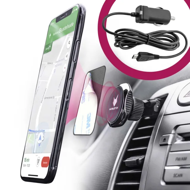 Auto Handyhalterung + KFZ Smartphone Ladekabel | Universal Halter Halterung