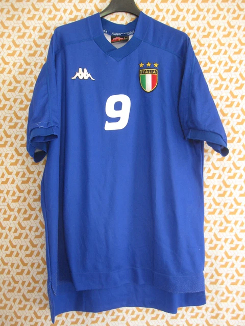 ITALY 2000 2002 HOME FOOTBALL SHIRT SOCCER JERSEY KAPPA sz XL MEN BLUE