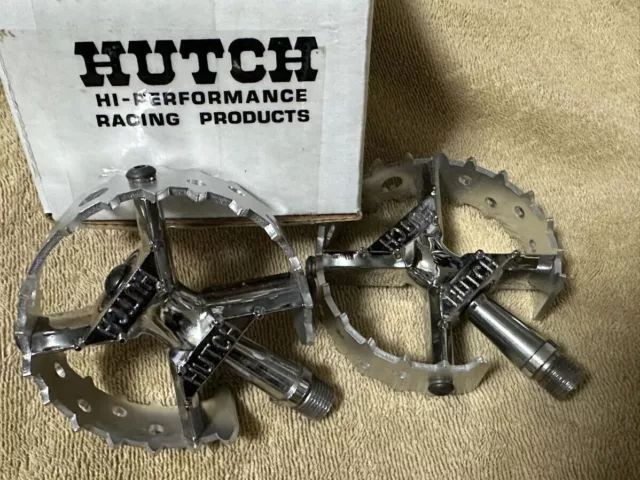 HUTCH BEARTRAP PEDALS Small 9 16 Chrome w box New 998.00 PicClick