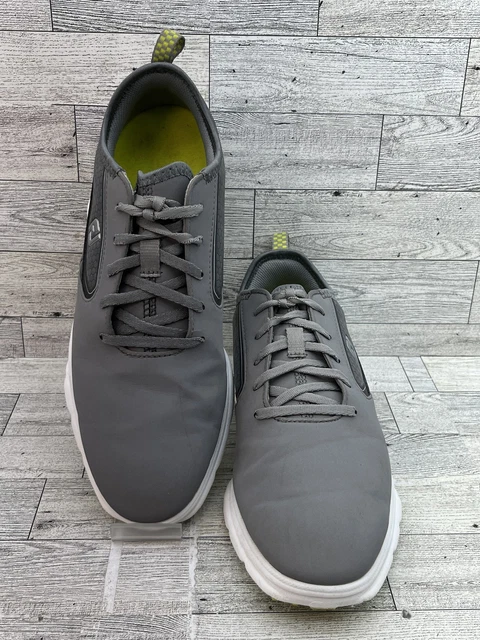 FOOTJOY MENS SUPERLITES XP Golf Shoes - 58086 - Grey/Lime  display picture 1