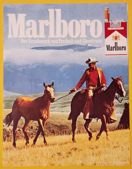 14. Marlboro Zigaretten Cowboy Werbeanzeige Werbung Reklame 1979