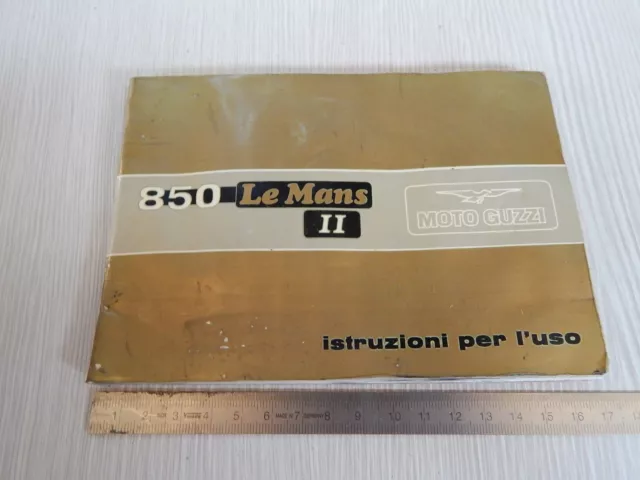 Rif2 Manuale Uso Manutenzione Originale 1978 Moto Guzzi 850 Le Mans Ii Italiano