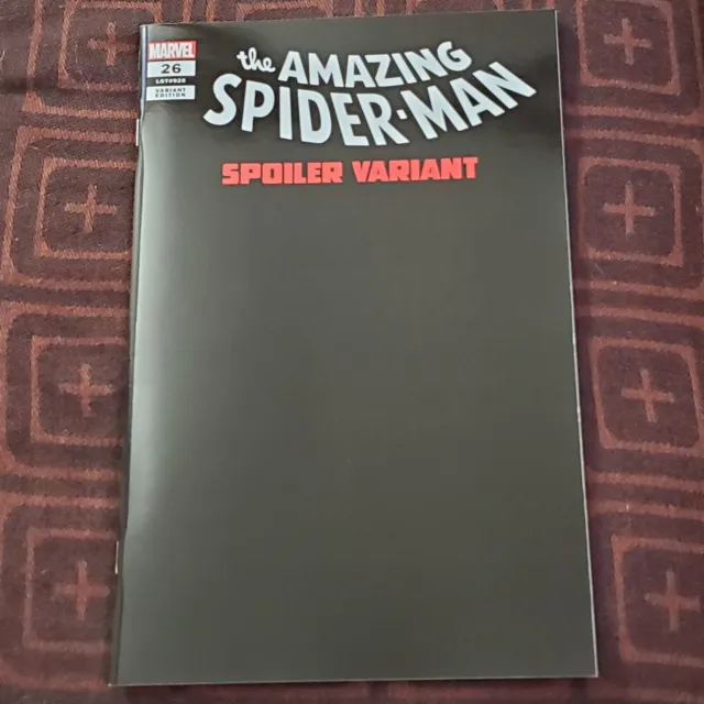 Amazing Spider-Man #26 LGY #920 Gary Frank Spoiler Variant NM Ms. Marvel Death