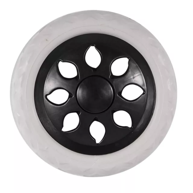 Black White Plastic Core Foam Cartwheel Casters V9J3