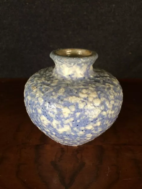 Petit vase céramique émaillée années 50-60 dlg de Vallauris en bon état