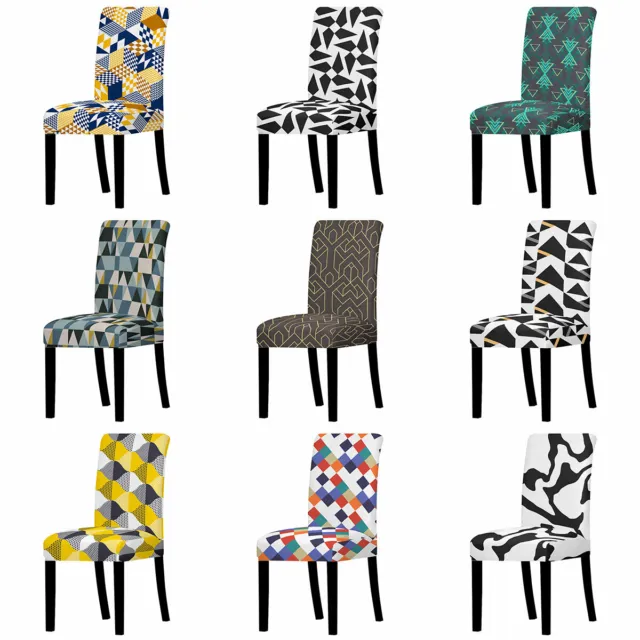 Stretch Chair Covers Universal 1 2 4 6 Pieces Spandex Dining Room Slipcovers Set