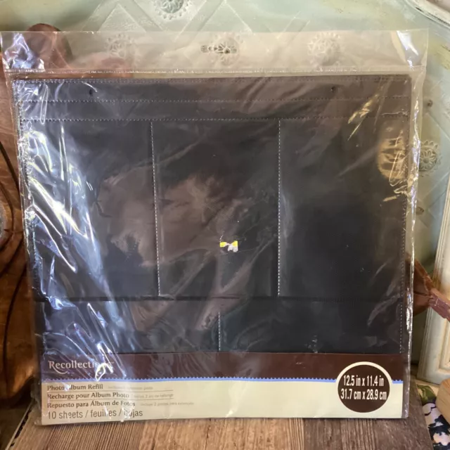 Recollections Photo Album Refill Pages 12.5" x 11.4" 4"x6"  #114558 10 Sheets